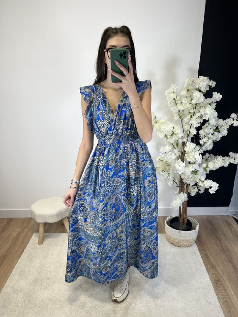 Wholesaler Zoe Mode (Elena Z) - Long dress print