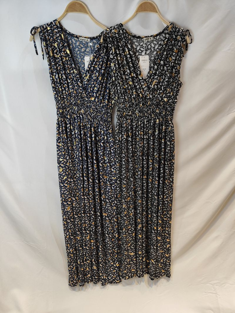 Robe Longue D’été Maggie & Zoe Taille 10 – Multicolore, Sans Manches – Occasion Très Bon état