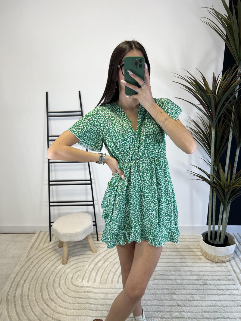 Wholesaler Zoe Mode (Elena Z) - Short floral print dress
