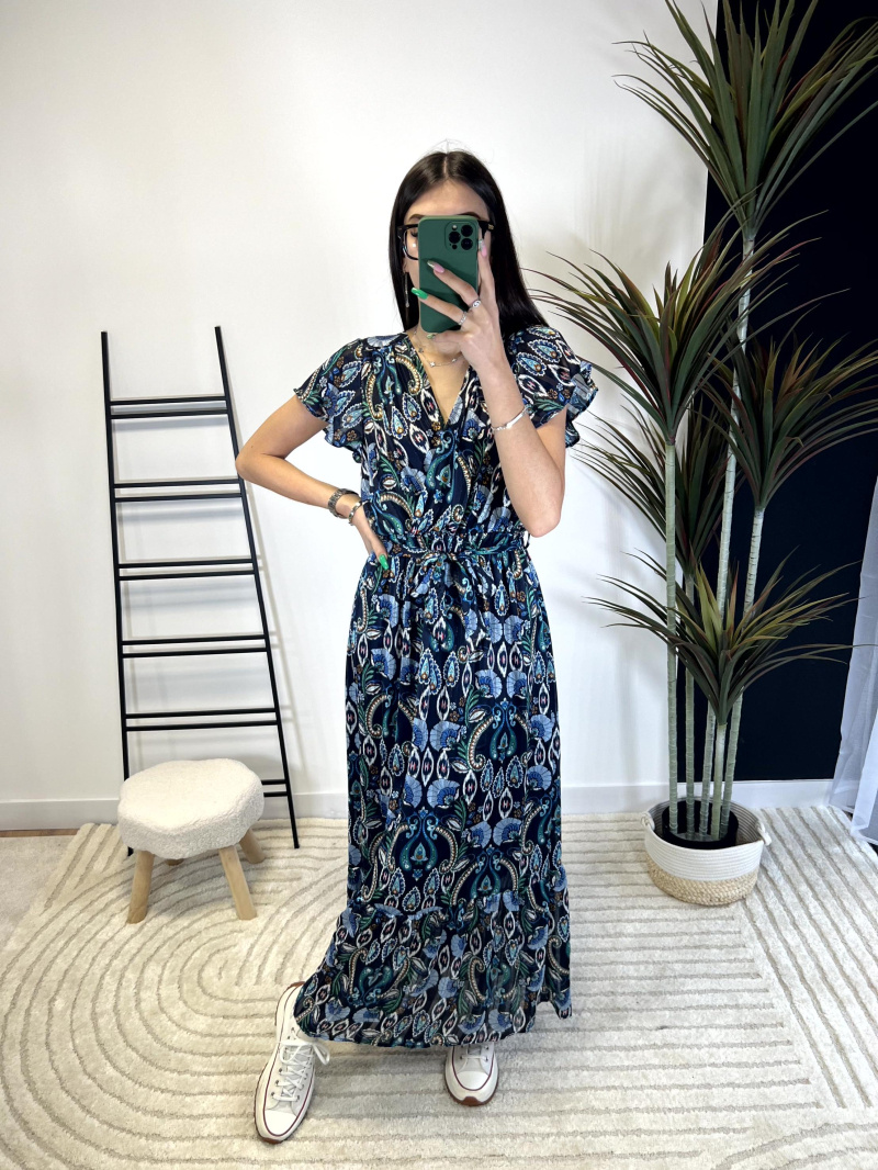 Wholesaler Zoe Mode (Elena Z) - Silver thread dress