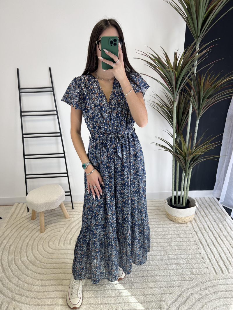 Wholesaler Zoe Mode (Elena Z) - Silver thread dress
