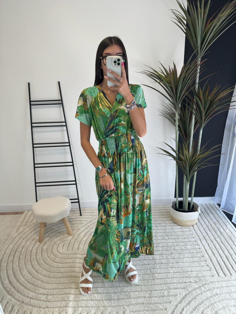 Wholesaler Zoe Mode (Elena Z) - Long magic waist dress