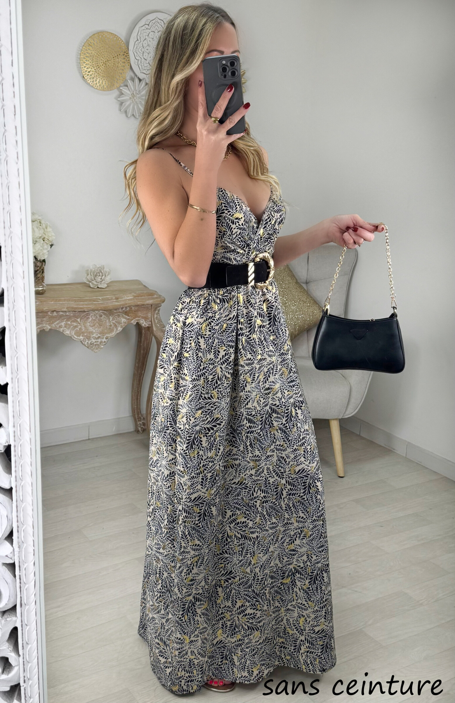 Wholesaler Zoe Mode (Elena Z) - Long Dress With Gold