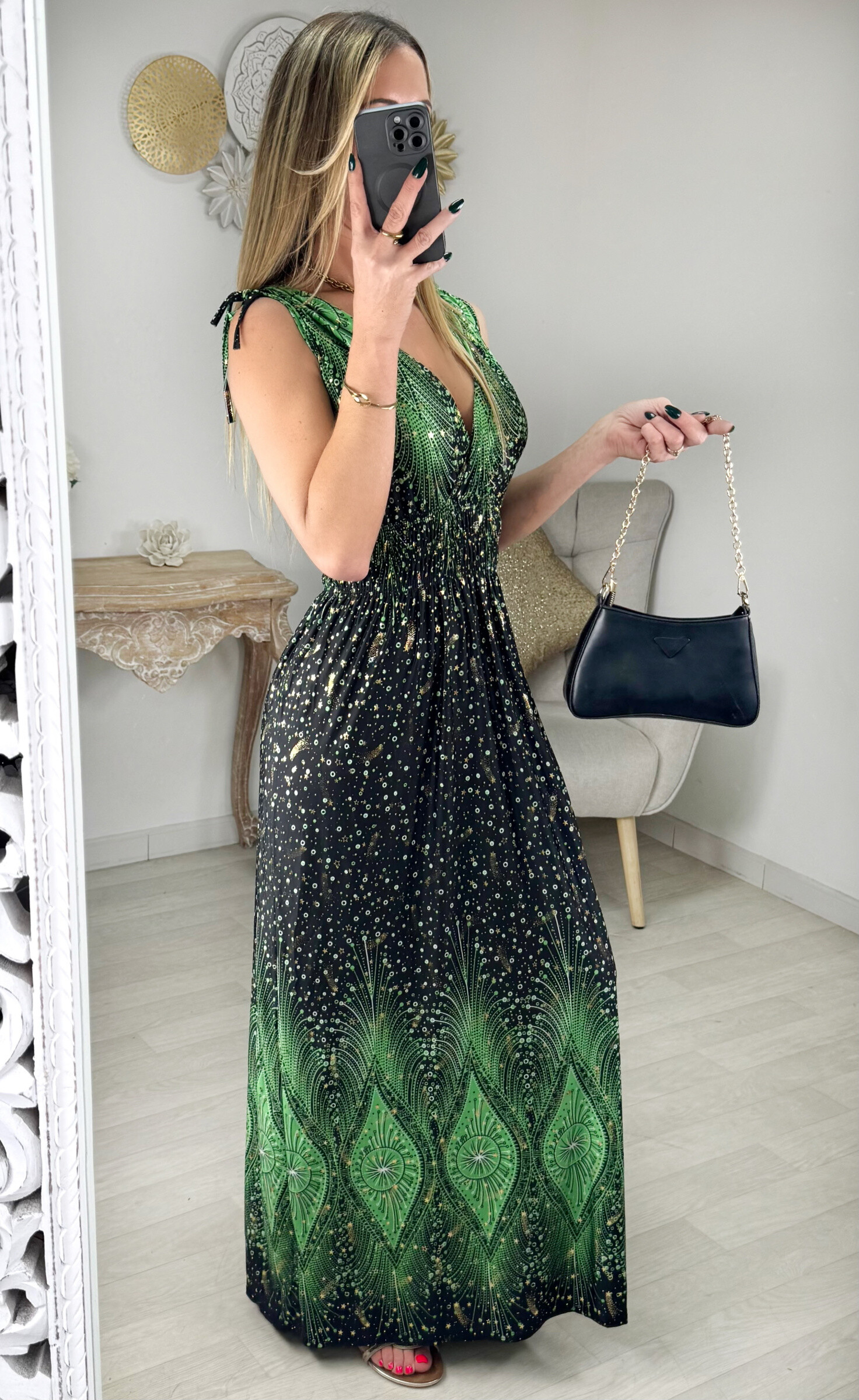 Grossista Zoe Mode (Elena Z) - Vestito in vita magica d'oro