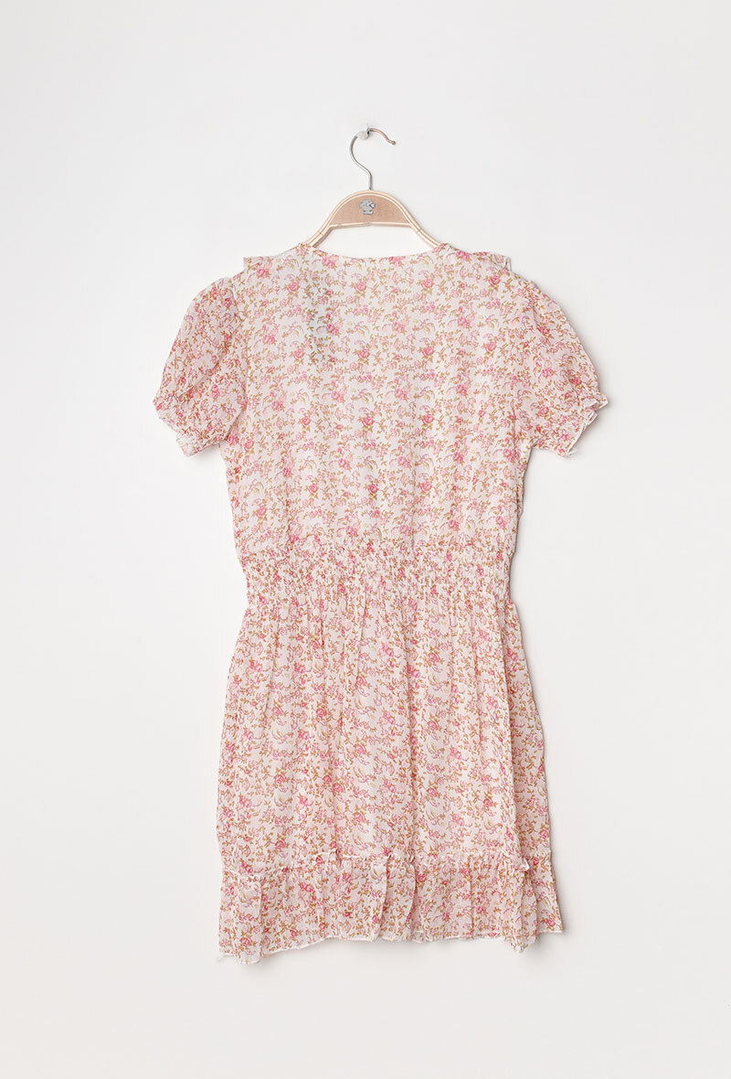 Kleid mit Muster - Rosa - 2 - Großformat