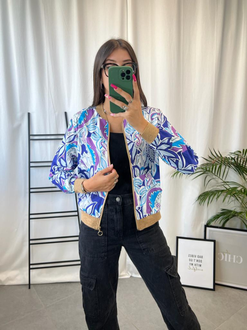 Wholesaler Zoe Mode (Elena Z) - PRINTED BOMBER