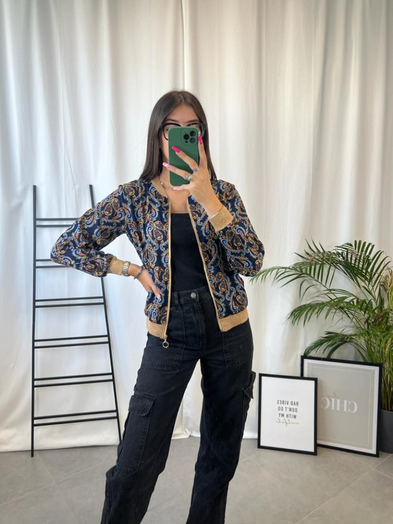 Wholesaler Zoe Mode (Elena Z) - PRINTED BOMBER