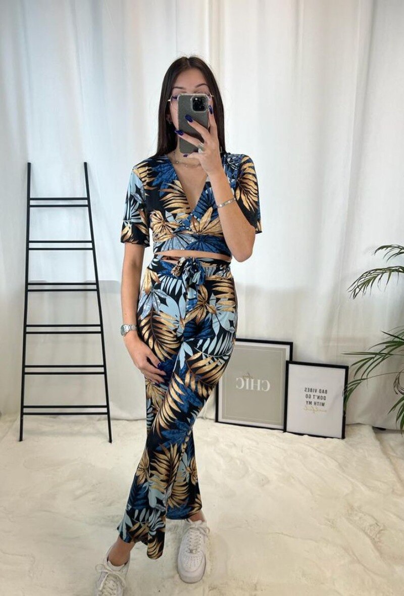 Wholesaler Zoe Mode (Elena Z) - Printed top and pants