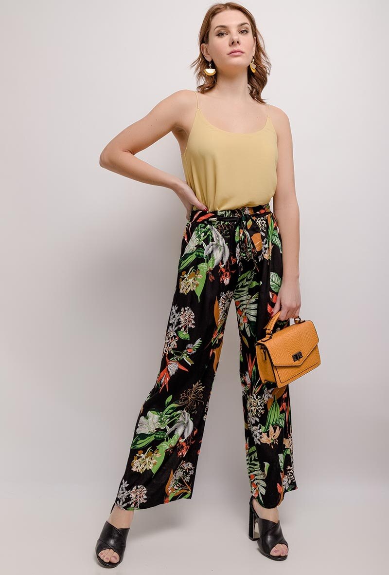 Wholesaler Zoe Mode (Elena Z) - Printed wide leg pants