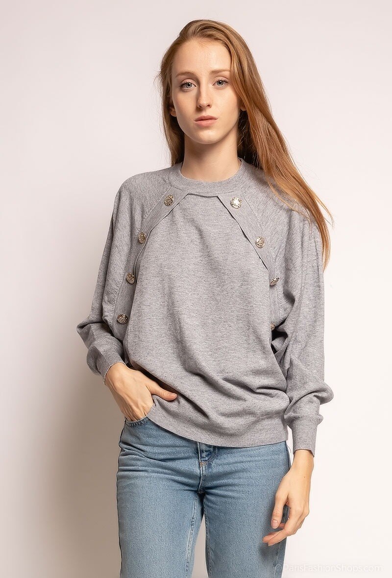 Wholesaler Zoe Mode (Elena Z) - Jumper with yoke and buttons