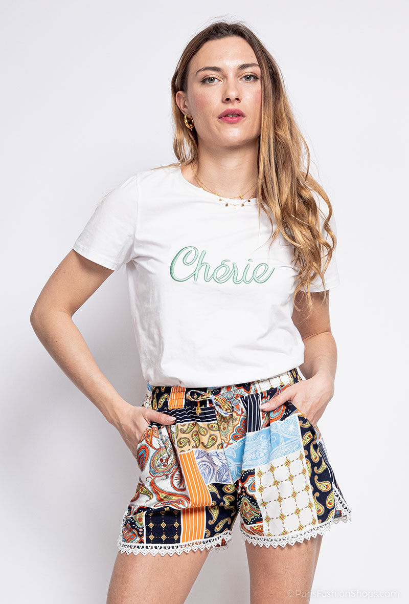 Wholesaler Zoe Mode (Elena Z) - Printed shorts