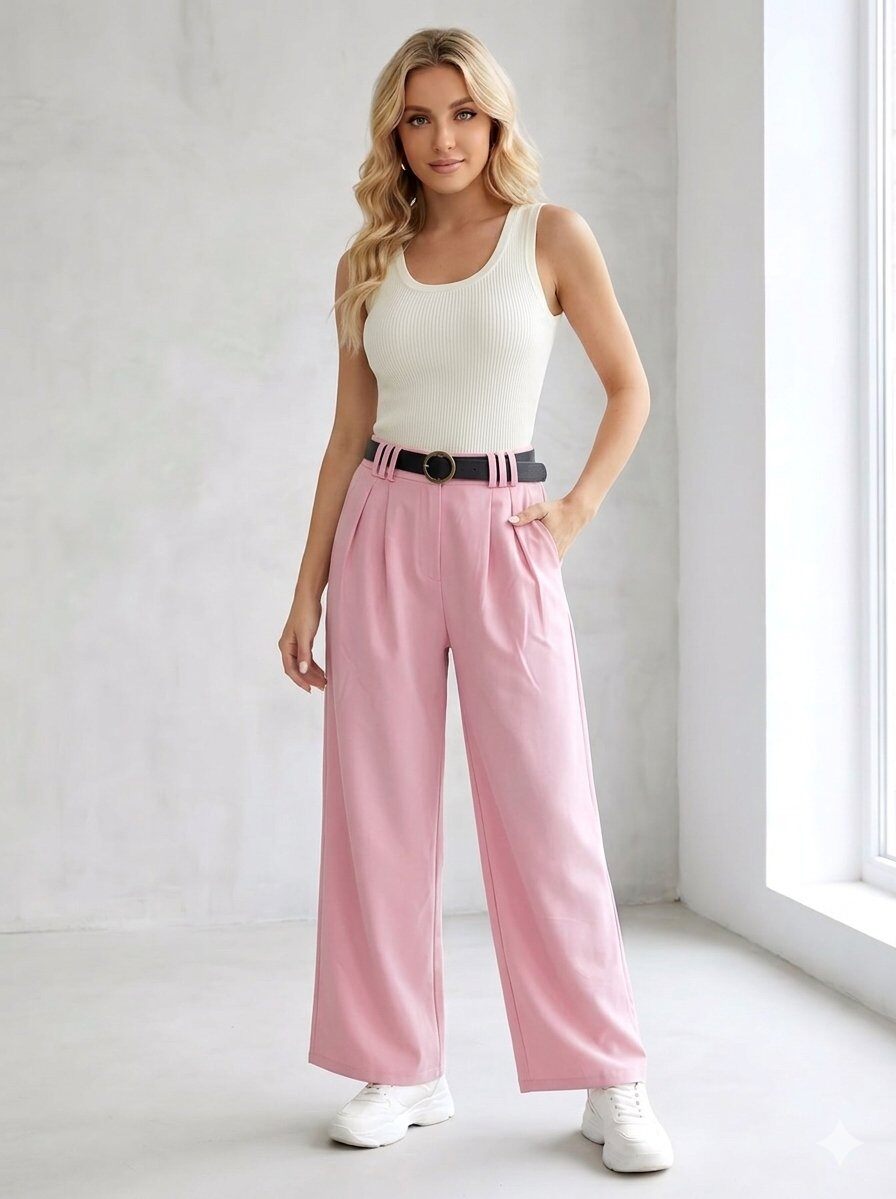 Wholesaler zuimi fashion - LONG TROUSERS WITH BELT