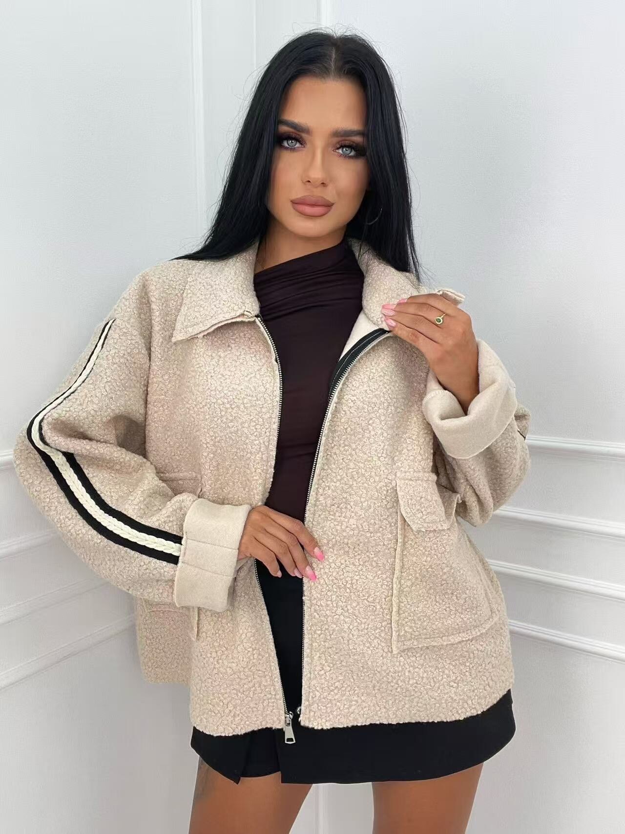 Wholesaler zuimi fashion - Teddy jacket with zipper