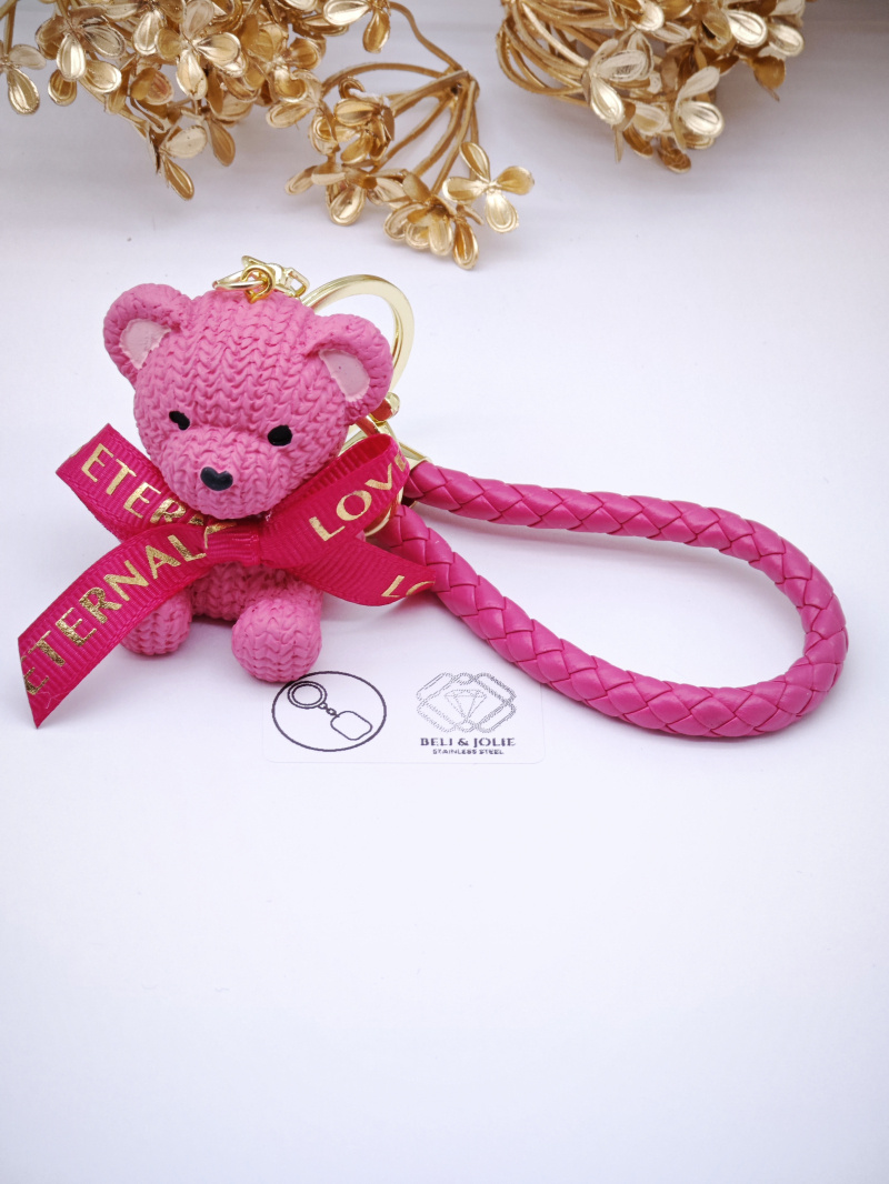 Wholesaler Beli & Jolie - Metal teddy bear key ring