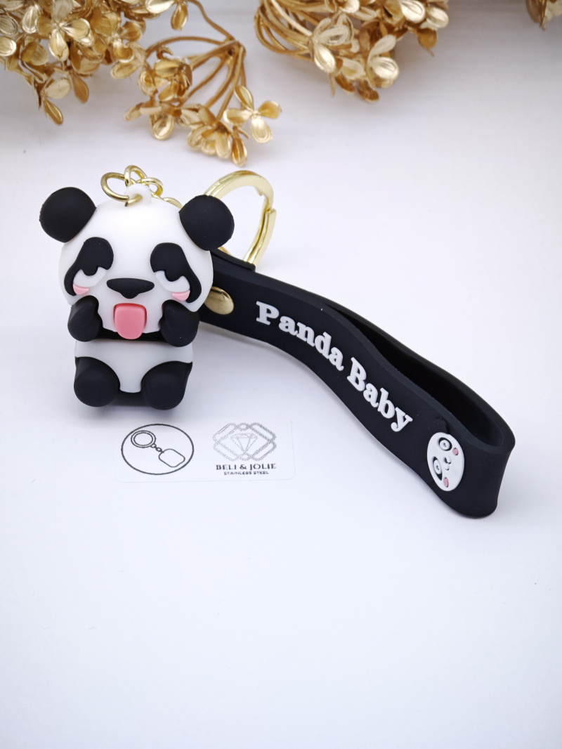 Wholesaler Beli & Jolie - Metal panda key ring