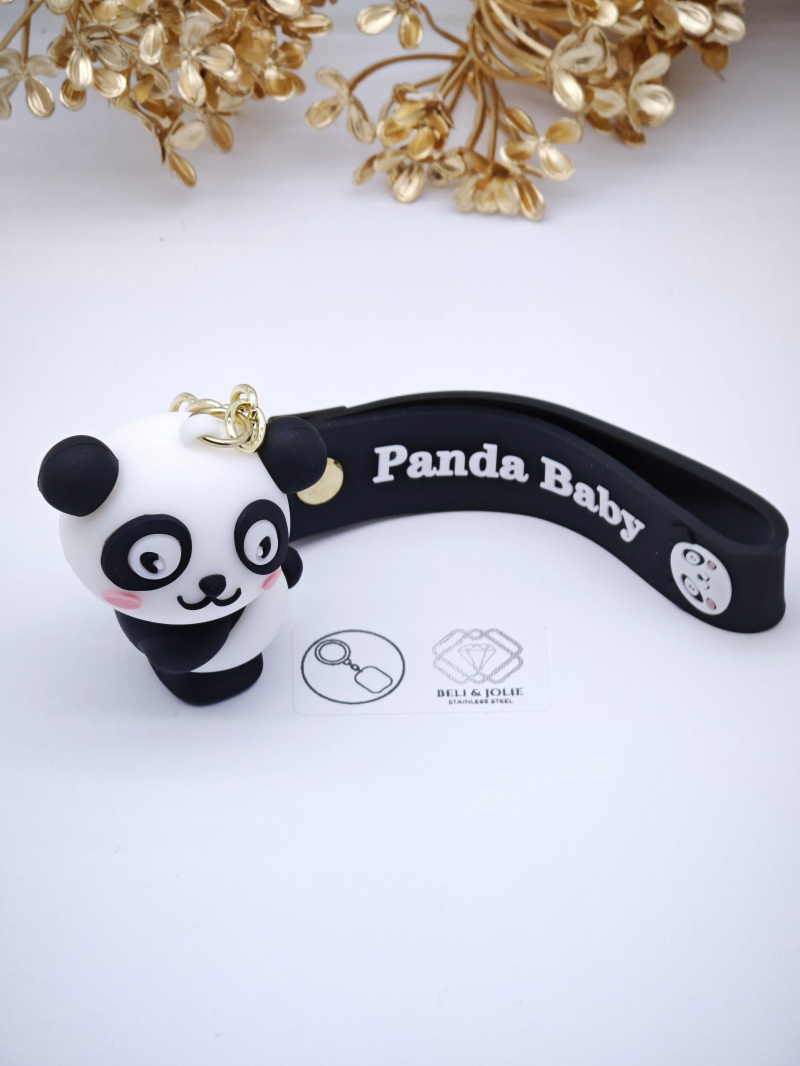 Wholesaler Beli & Jolie - Metal panda key ring