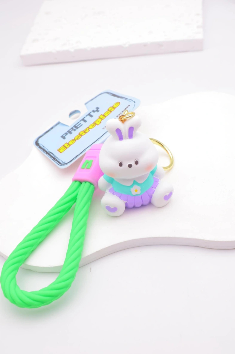 Grossiste Beli & Jolie - Porté clé lapin en métal
