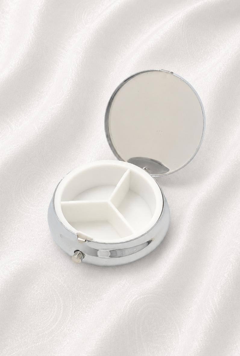 Grossiste Bijoussimo - Pilulier acier rond (Diametre extérieur 50mm - Gravable)