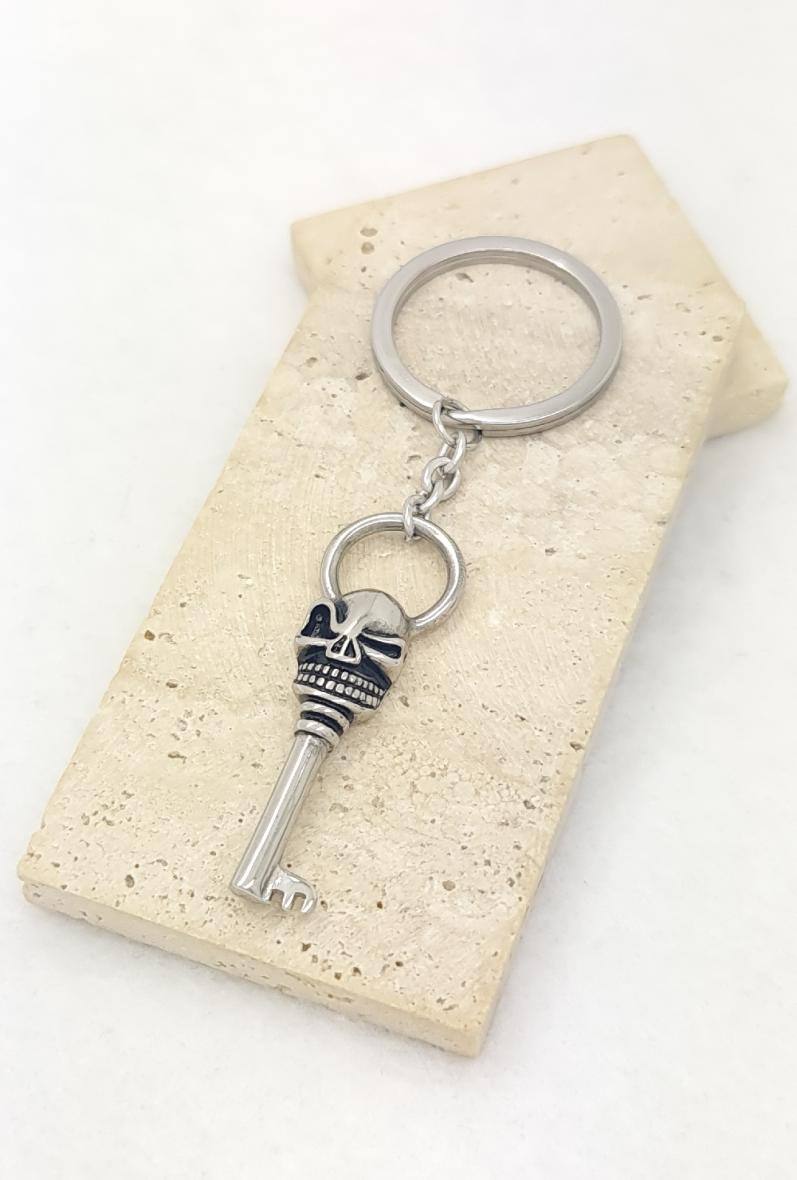 Wholesaler Bijoussimo - Steel skull keychain