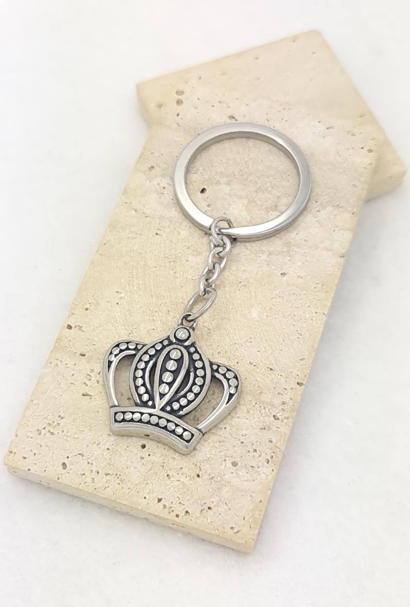 Wholesaler Bijoussimo - Crown Steel Keychain