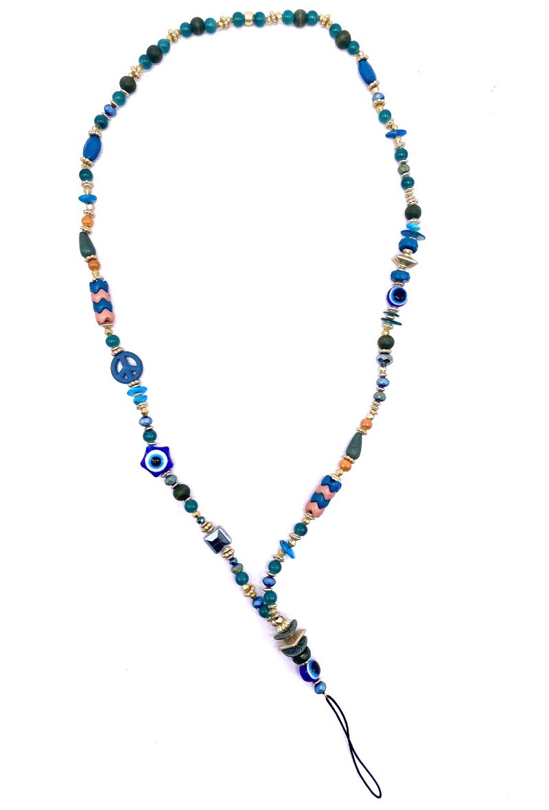 Mayorista By Oceane - Larga correa de teléfono móvil de perlas - Collar