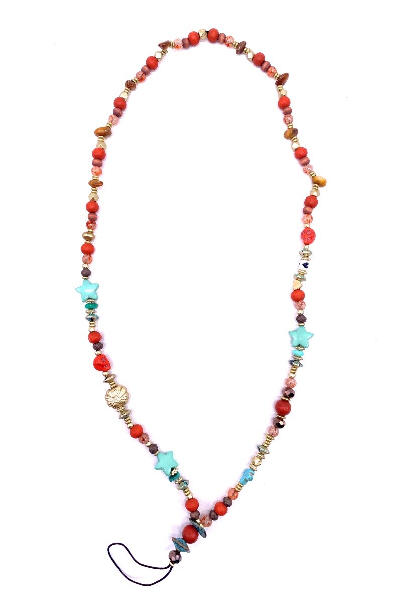 Wholesaler By Oceane - Long Pearl Cell Phone Strap - Neck strap