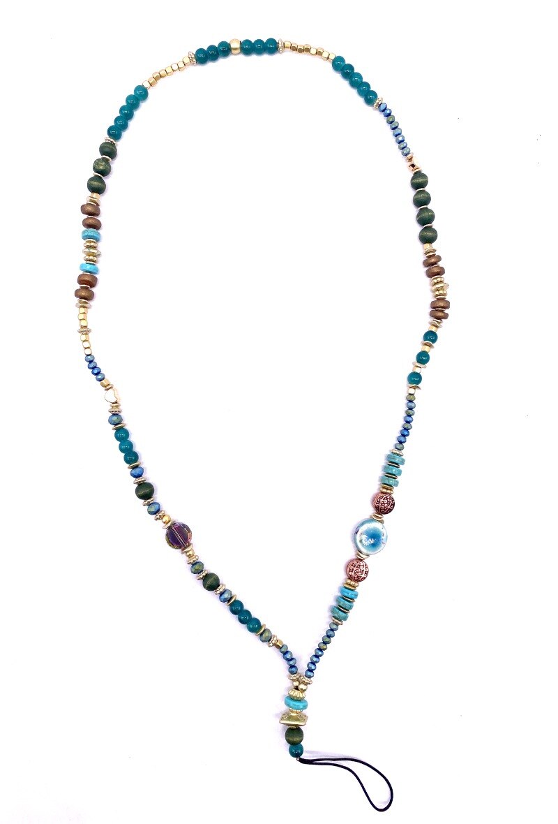 Wholesaler By Oceane - Long Pearl Cell Phone Strap - Neck strap