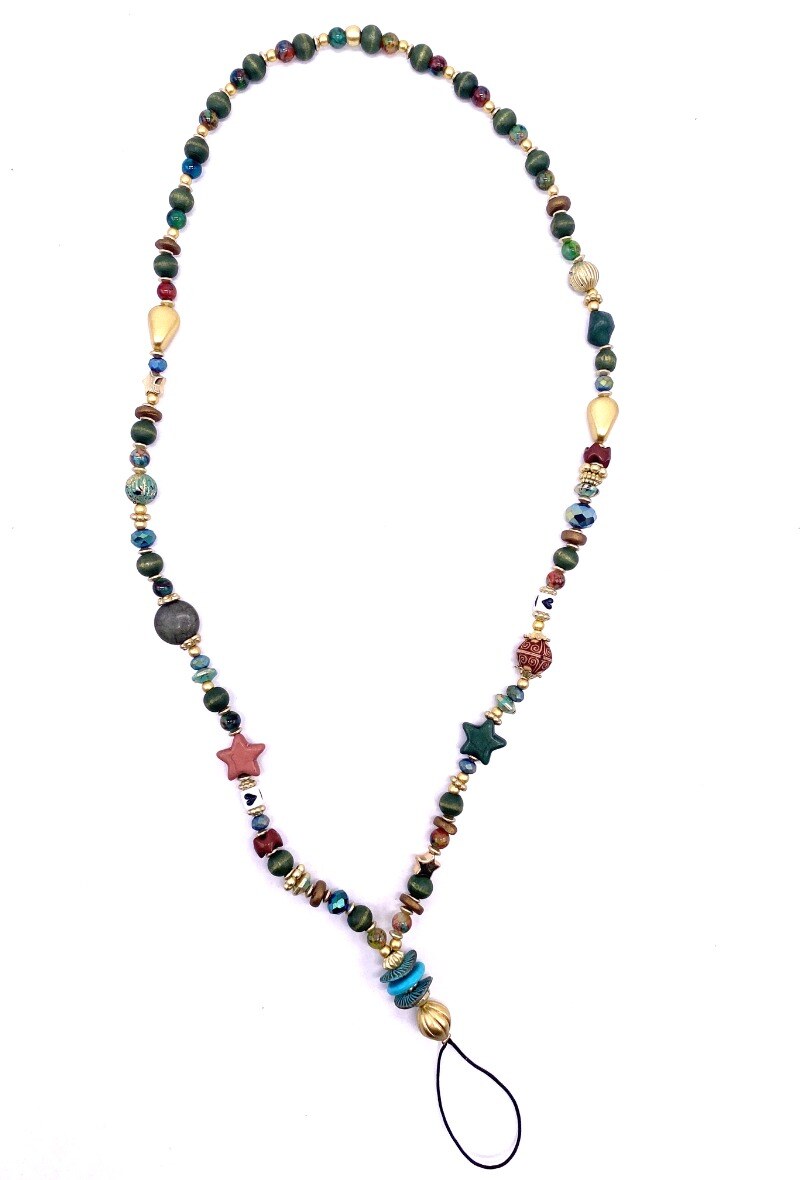 Mayorista By Oceane - Larga correa de teléfono móvil de perlas - Collar