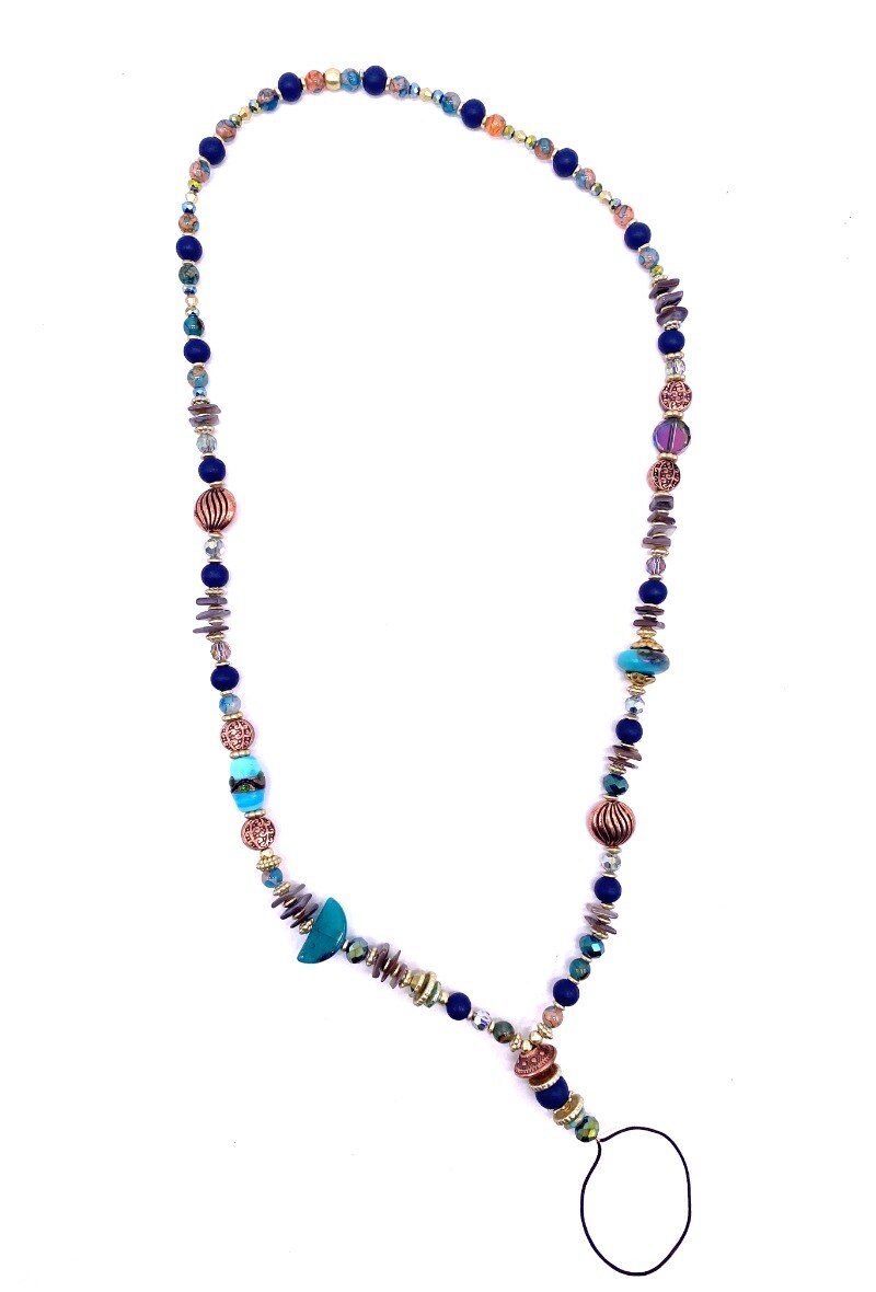 Mayorista By Oceane - Larga correa de teléfono móvil de perlas - Collar