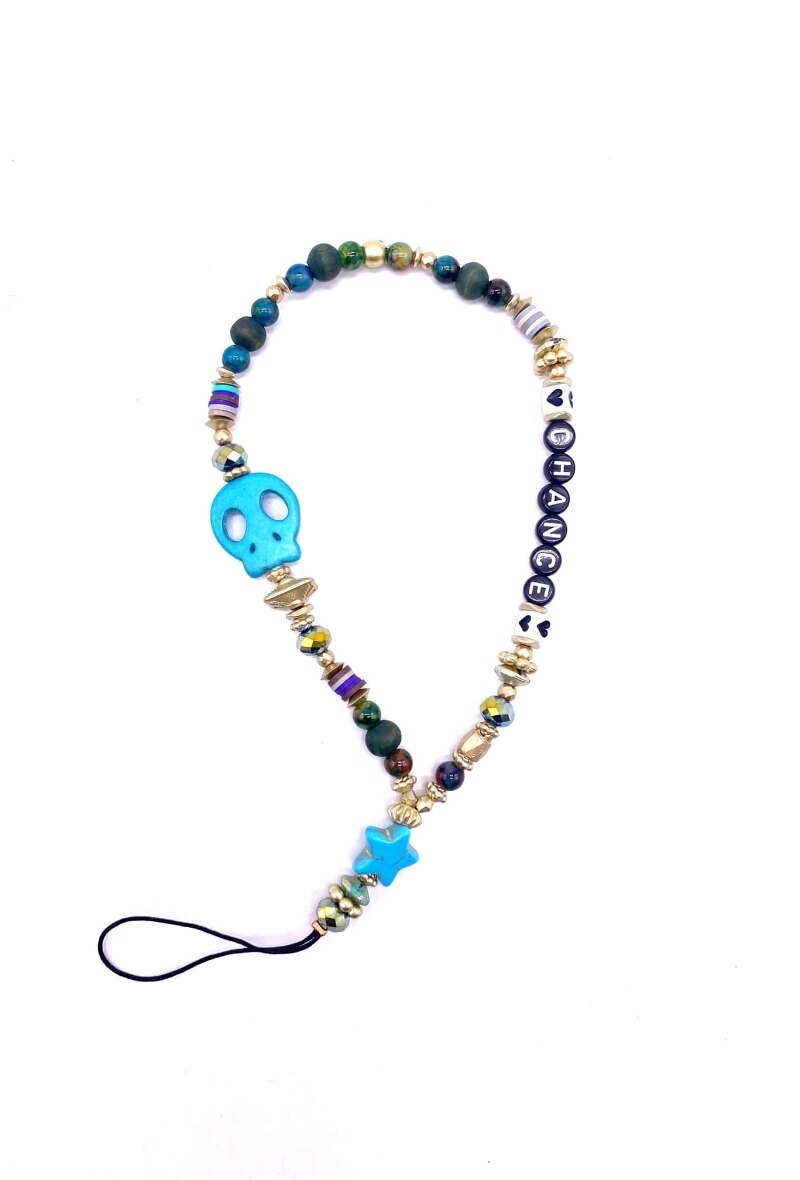 Wholesaler By Oceane - "CHANCE " Pearl Cell Phone Strap - Wrist Strap