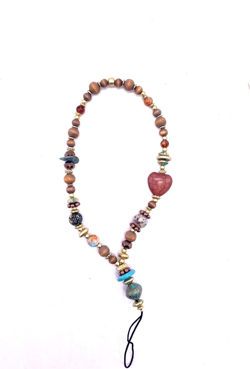 Wholesaler By Oceane - Pearl Cell Phone Strap - Wrist Strap