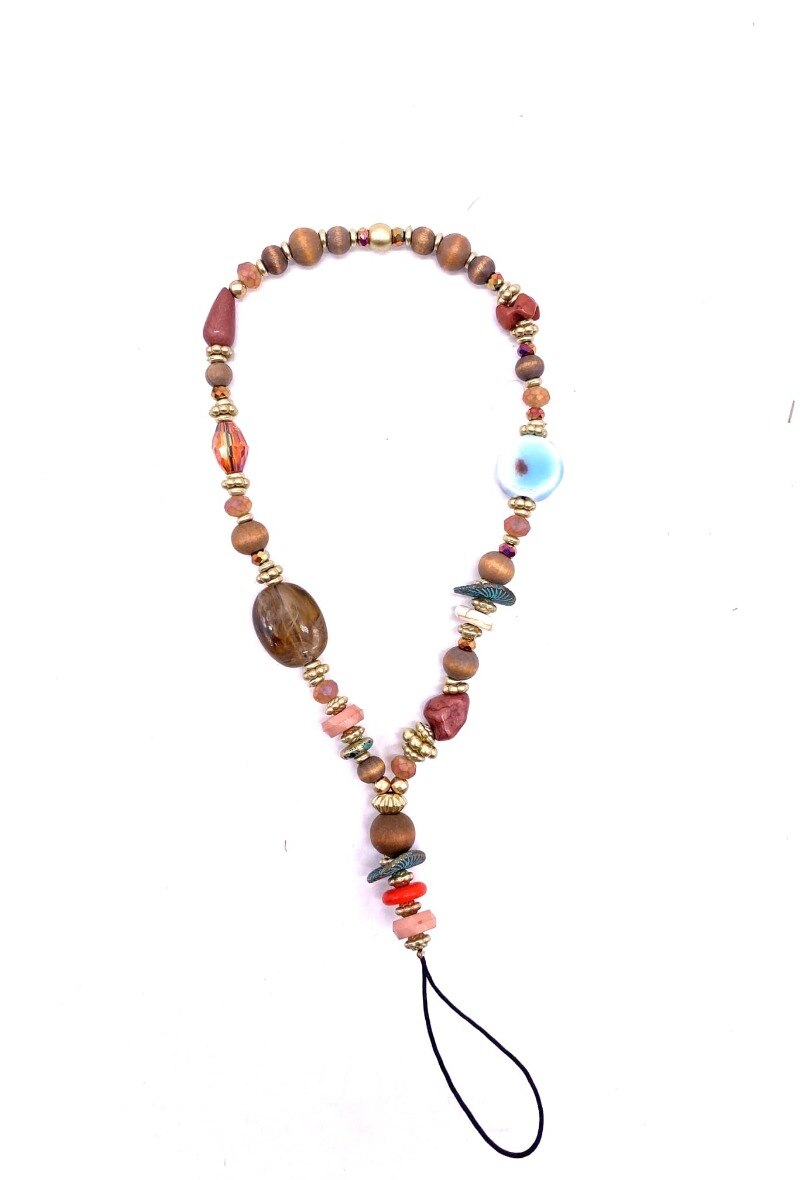 Wholesaler By Oceane - Pearl Cell Phone Strap - Wrist Strap