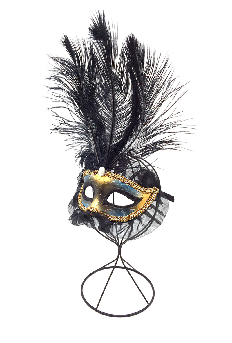 Wholesaler By Oceane - VENEZIA EYE MASK DECORATED WITH FEATHERS