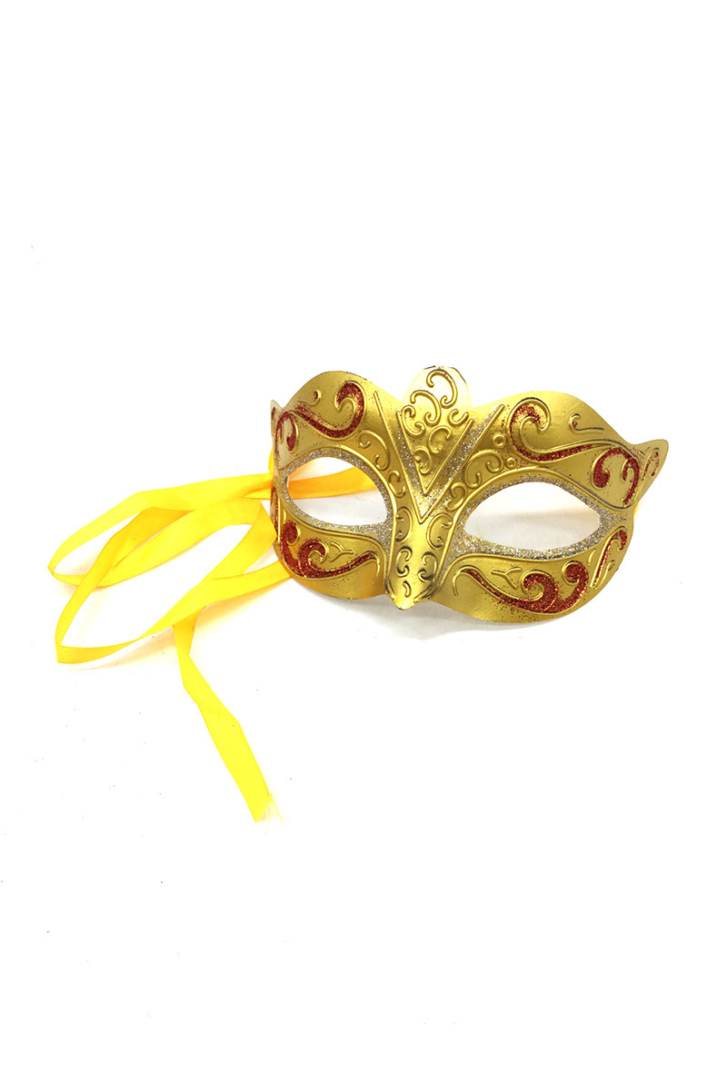 Grossista By Oceane - PICCOLA MASCHERA PER OCCHI MASCHERATA DECORATA CON BRILLANTINI E MOTIVI A VORTICE