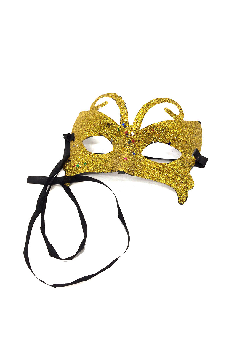 Wholesaler By Oceane - GLITTERED MASQUERADE EYE MASK (SMALL) IN BUTTERFLY MOTIF