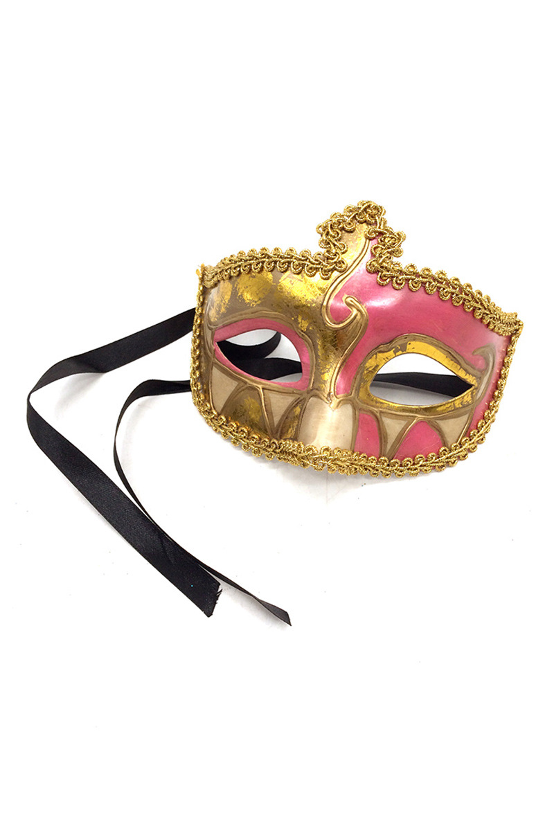 Grossista By Oceane - MASCHERA VENEZIA PER GLI OCCHI SEMPLICE DECORATA CON UN NASTRO INTRECCIATO INTORNO