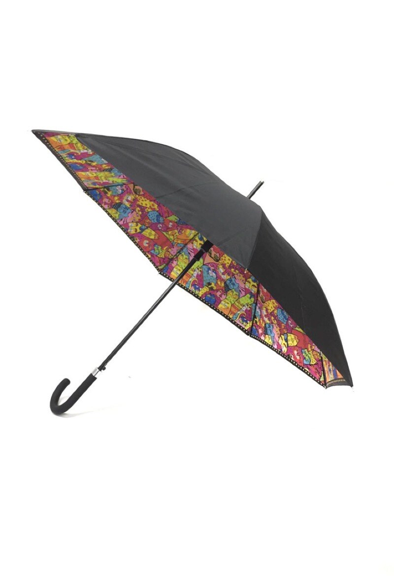Wholesaler By Oceane - MULTI CATS PRINT UMBRELLA INSIDE