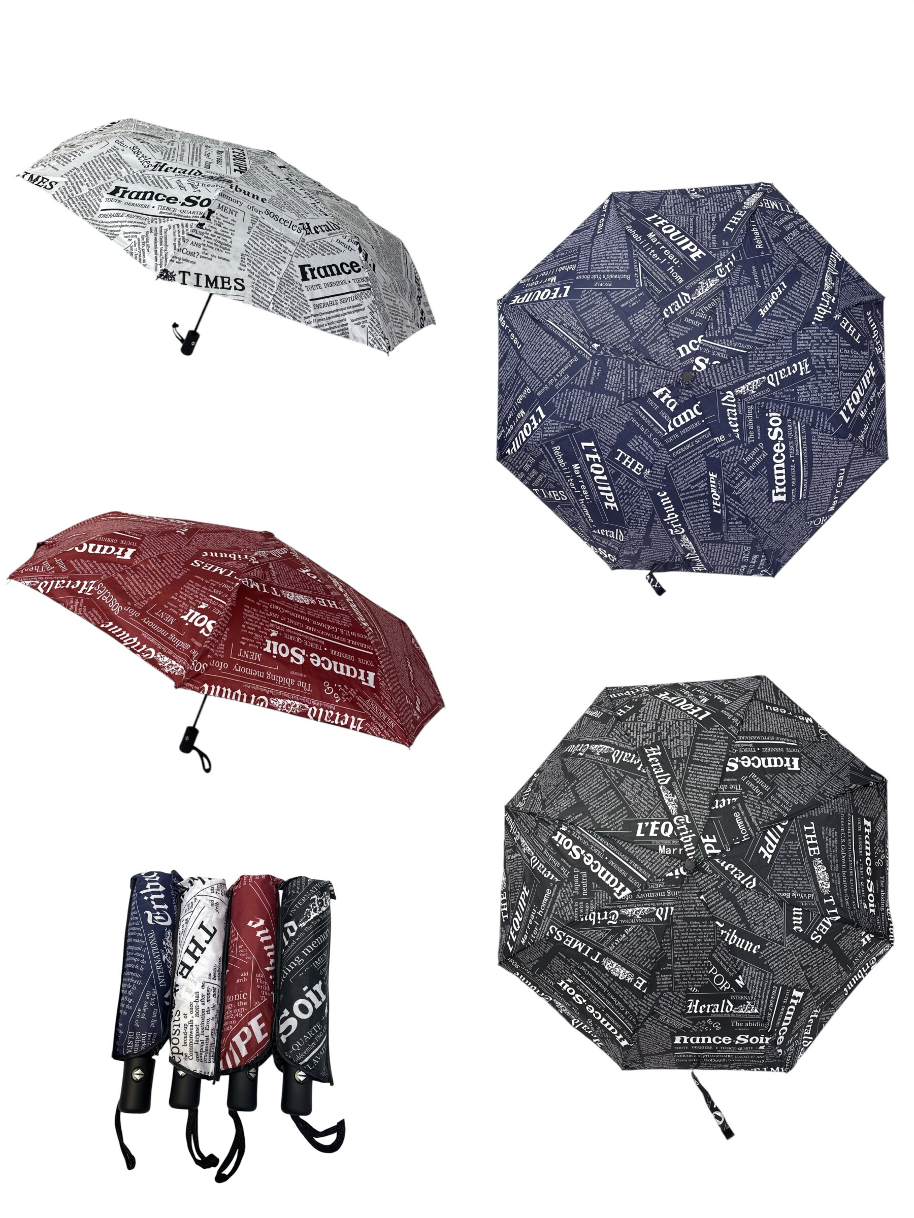 Wholesaler By Oceane - FOLDABLE AUTOMATIC UMBRELLA