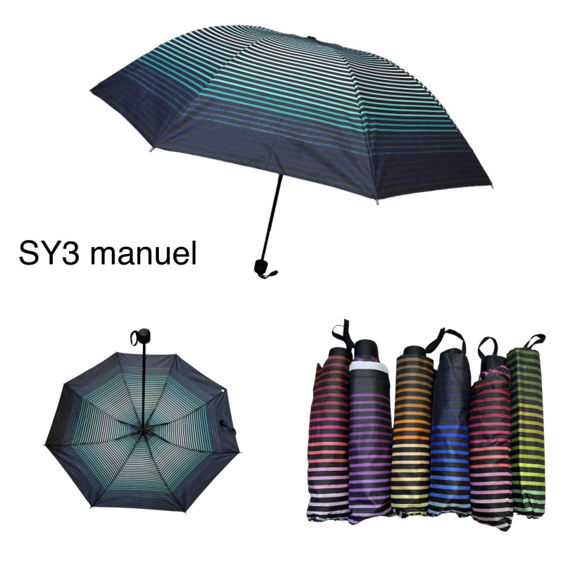 Wholesaler CALICIA - Foldable striped umbrella