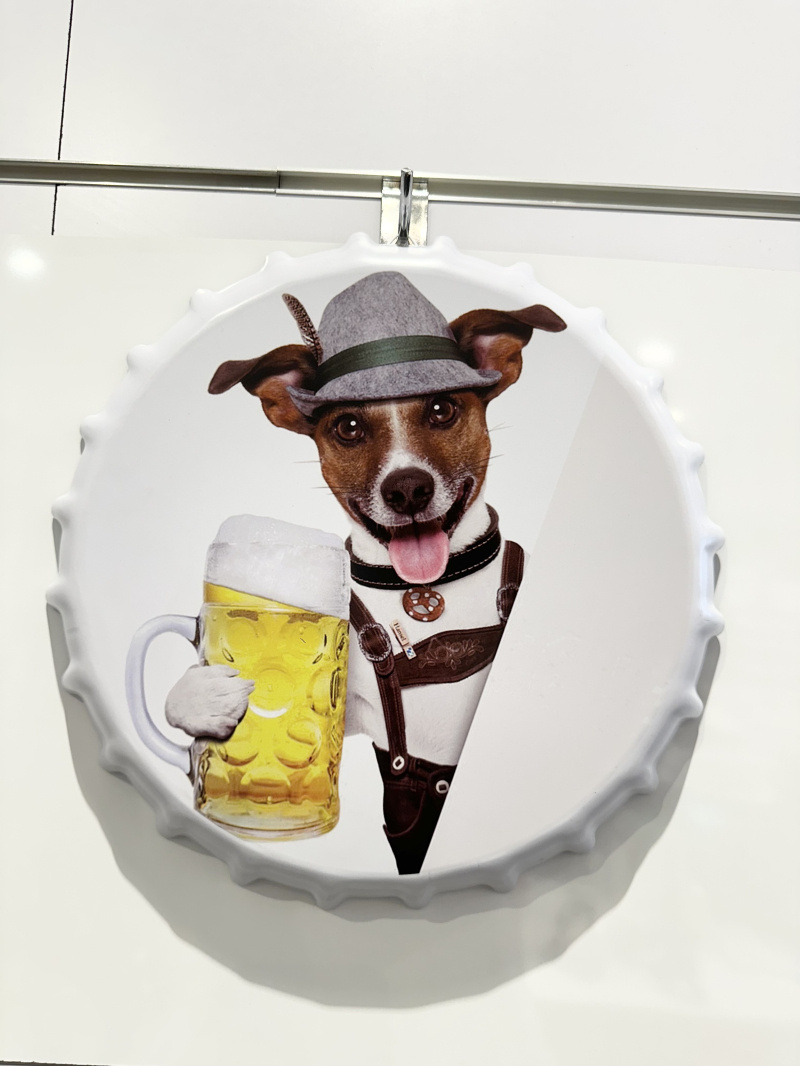 Grossista Ceramik - Capsula decorativa da parete in metallo 33 cm CAFFE