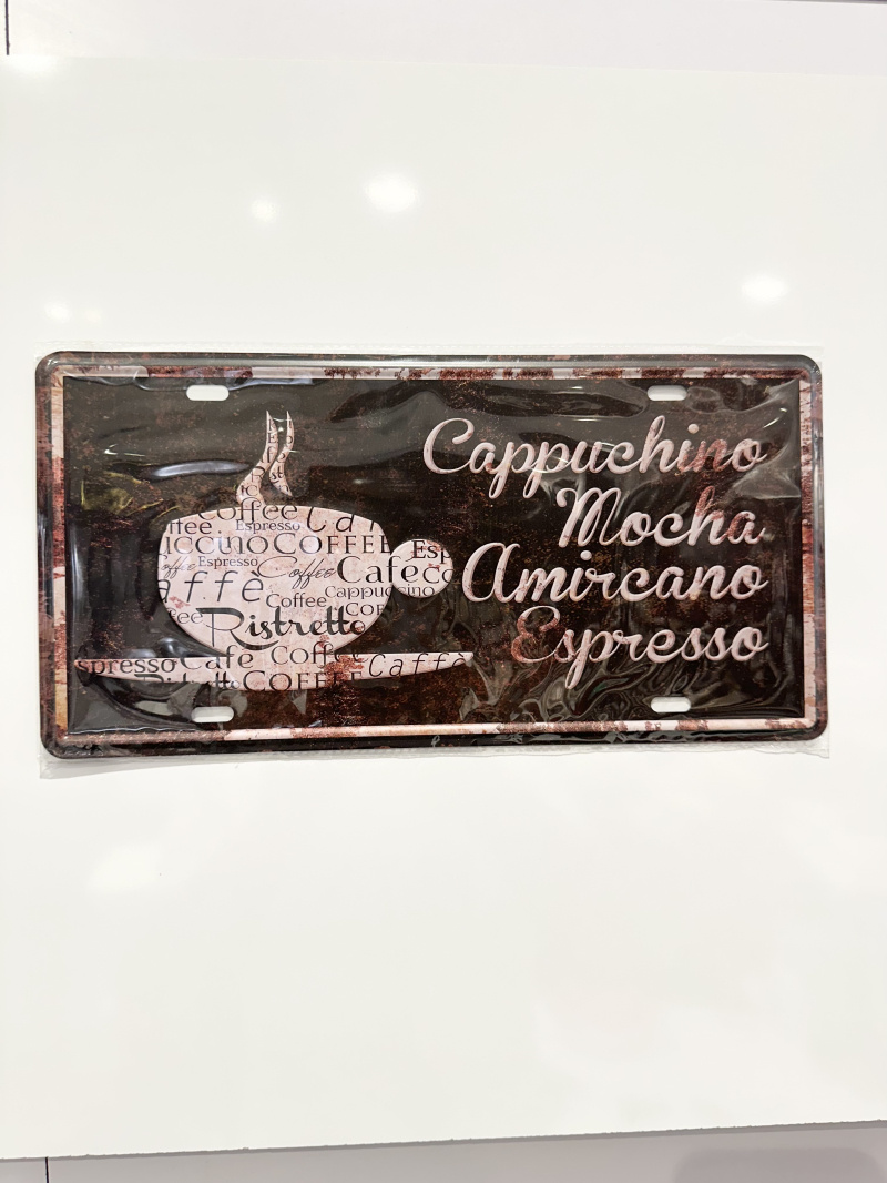 Grossista Ceramik - Capsula decorativa da parete in metallo 33 cm CAFFE