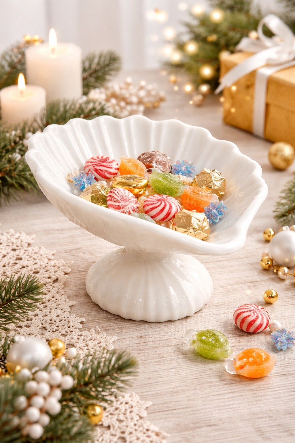 Wholesaler Ceramik - Shell-shaped pedestal dish – White 3D decorative catchall – Jewelry holder