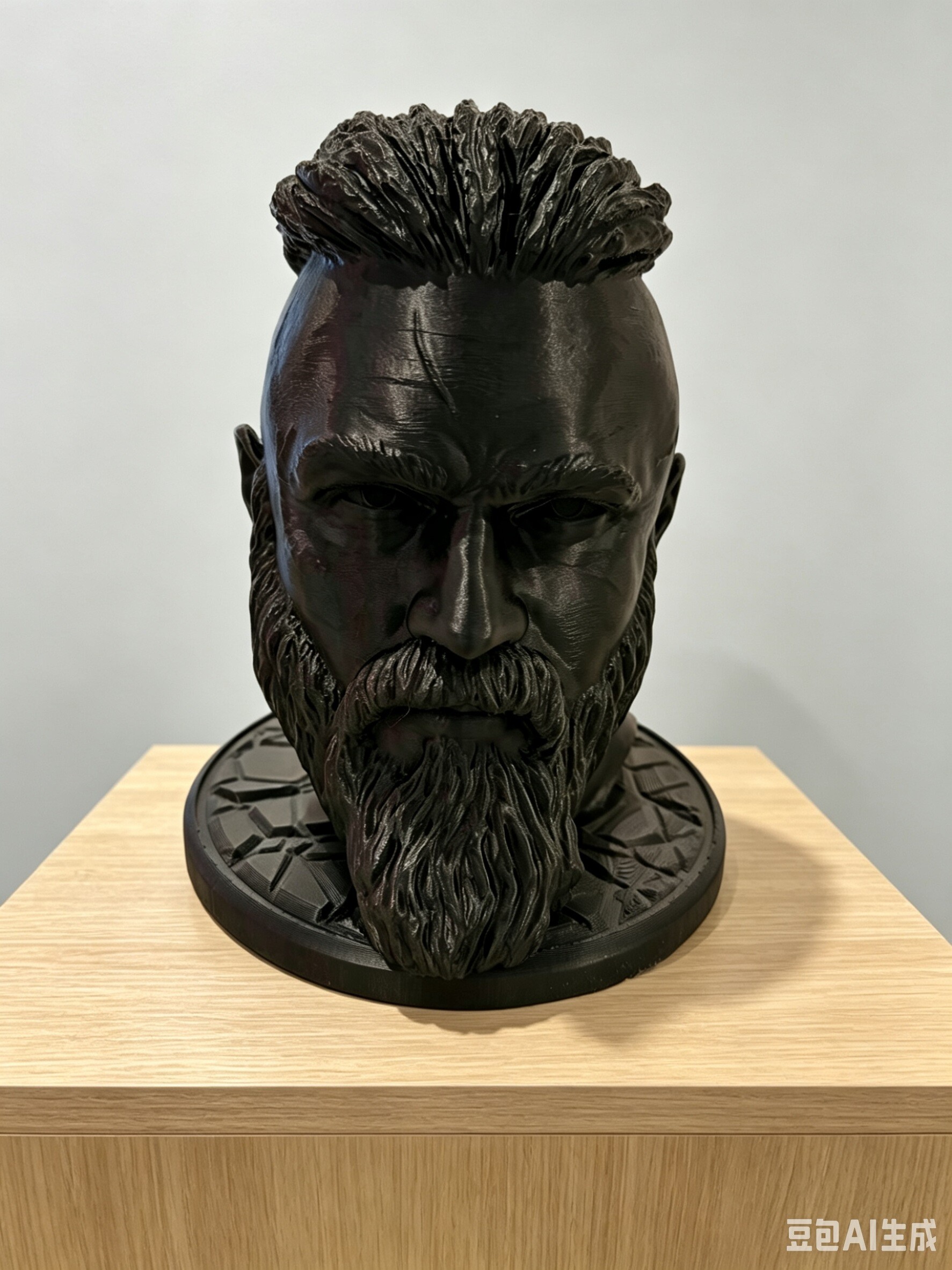 Grossista Ceramik - Splendido busto vichingo realizzato in stampa 3D, ispirato ai guerrieri nordici e all'universo scandinavo.