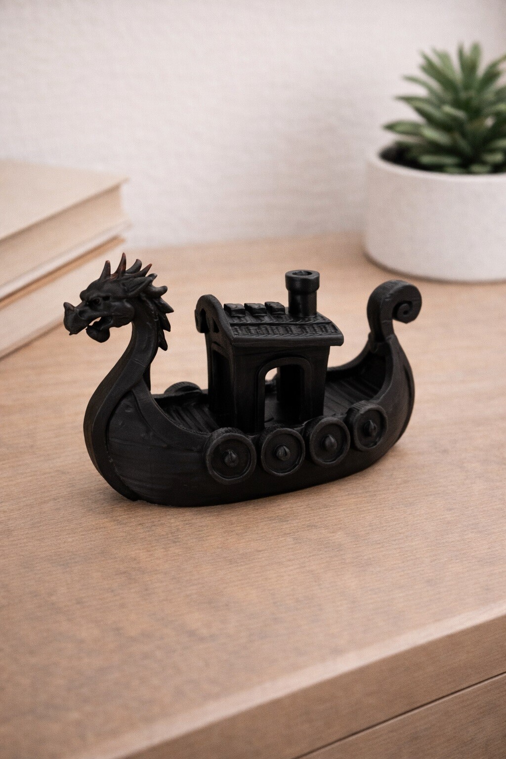 Wholesaler Ceramik - 3D Printed Decorative Viking Ship – Nordic Drakkar – 12 × 7 cm – Unique Decoration