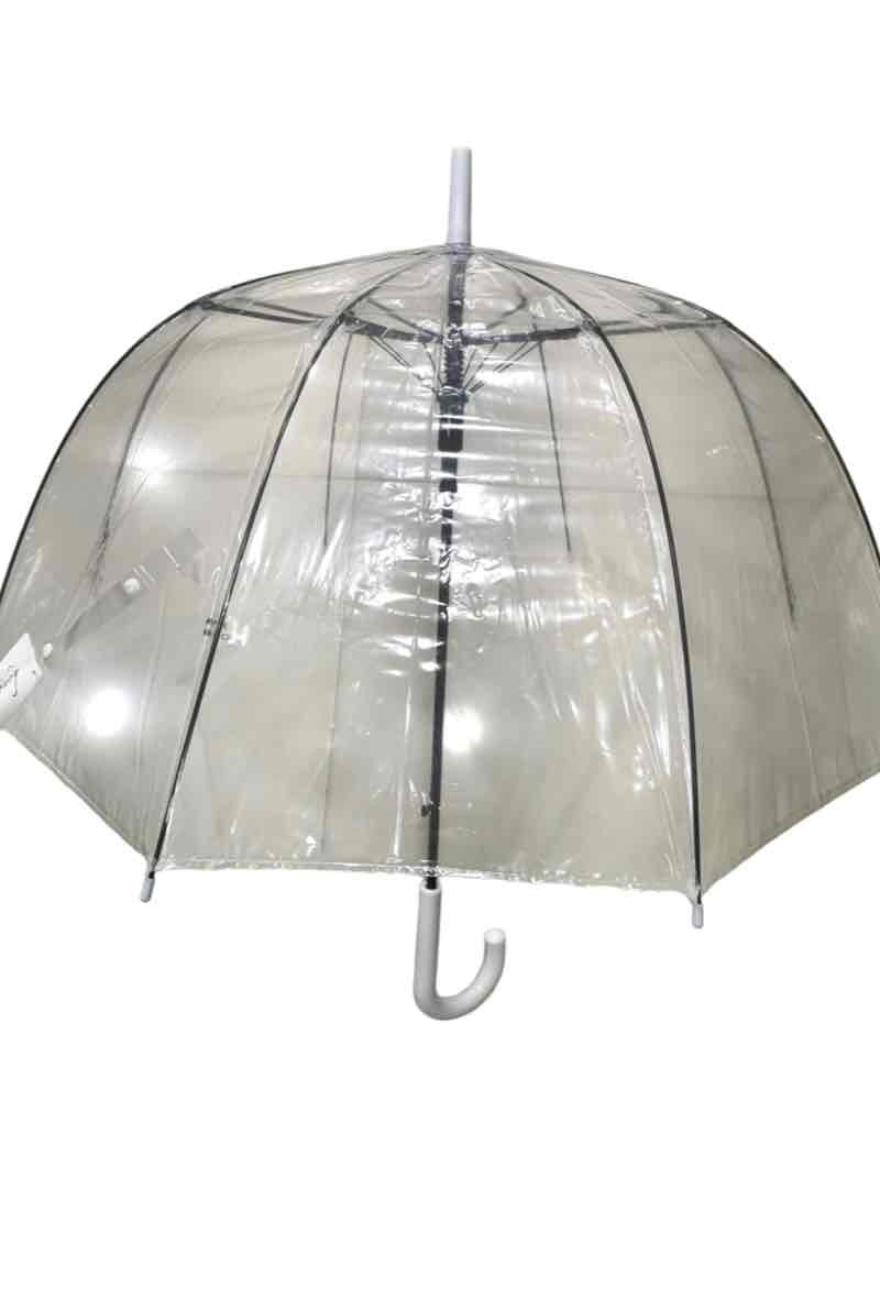 Grossista DH DIFFUSION - Ombrelli trasparenti Manico Bianco