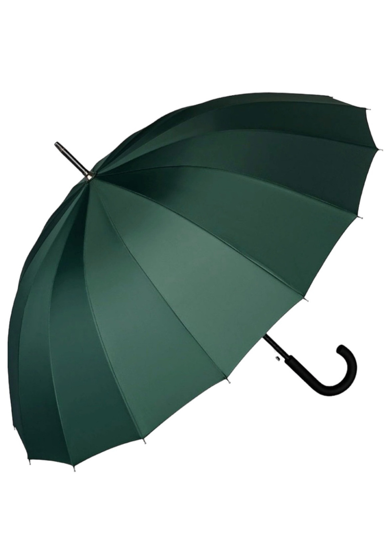 Wholesaler DH DIFFUSION - Umbrella 16 Ribs Automatic Opening in fiberglass and metal - Large Size 1m15 - BLACK