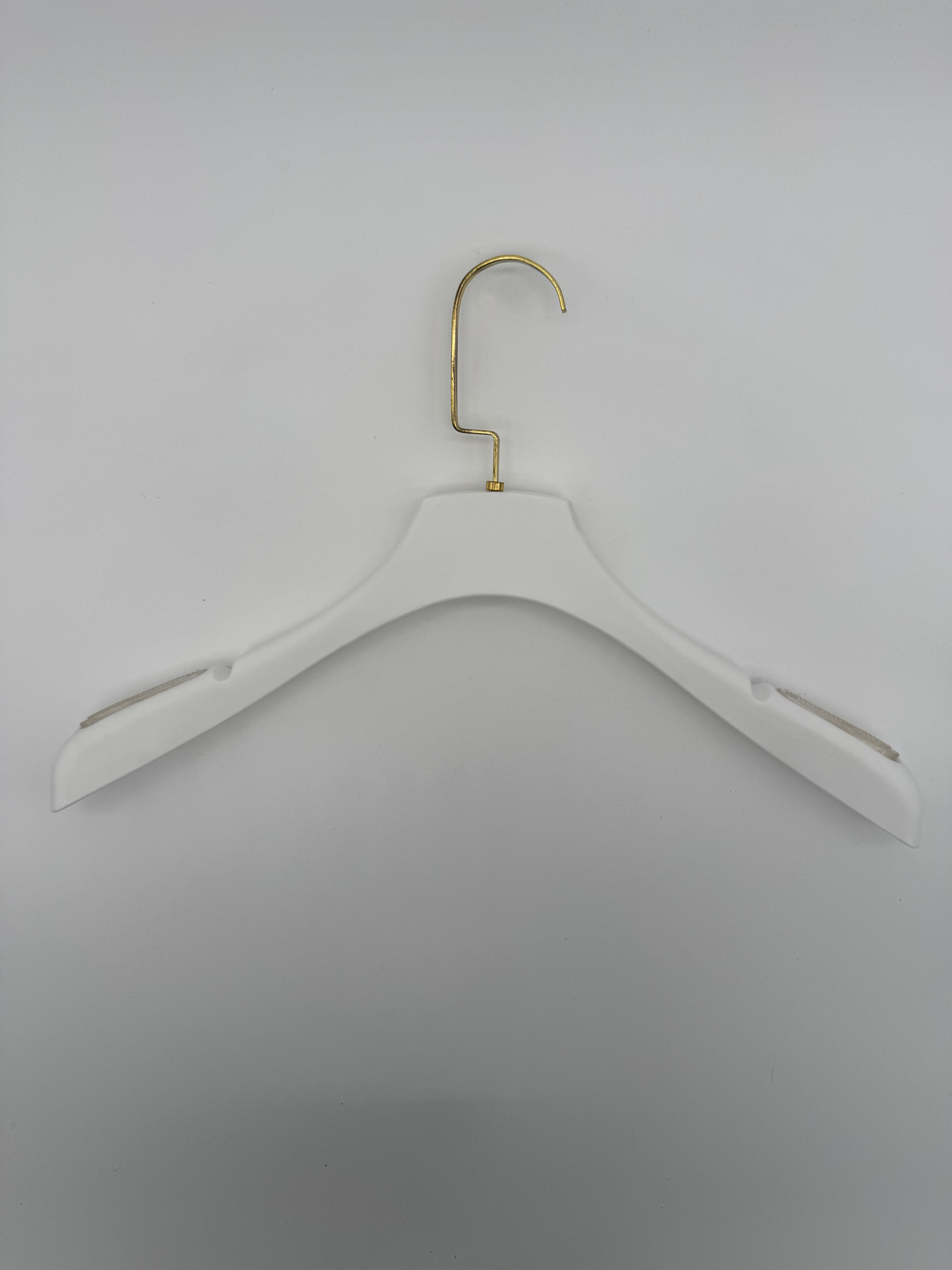 Wholesaler DT XENON - White plastic hanger with gold hook