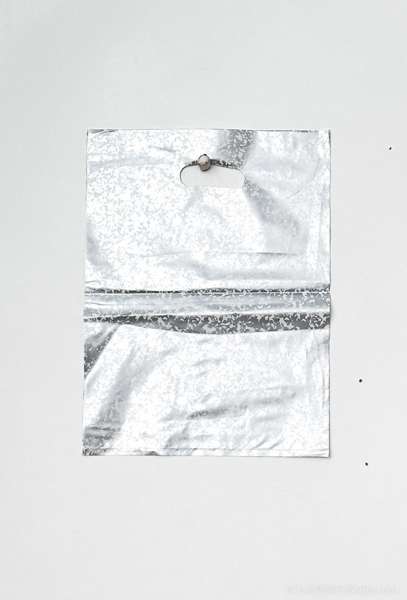 Grossiste DT XENON - Sac poignée découpée dimension 35x45cm imprimé motifs gris argent