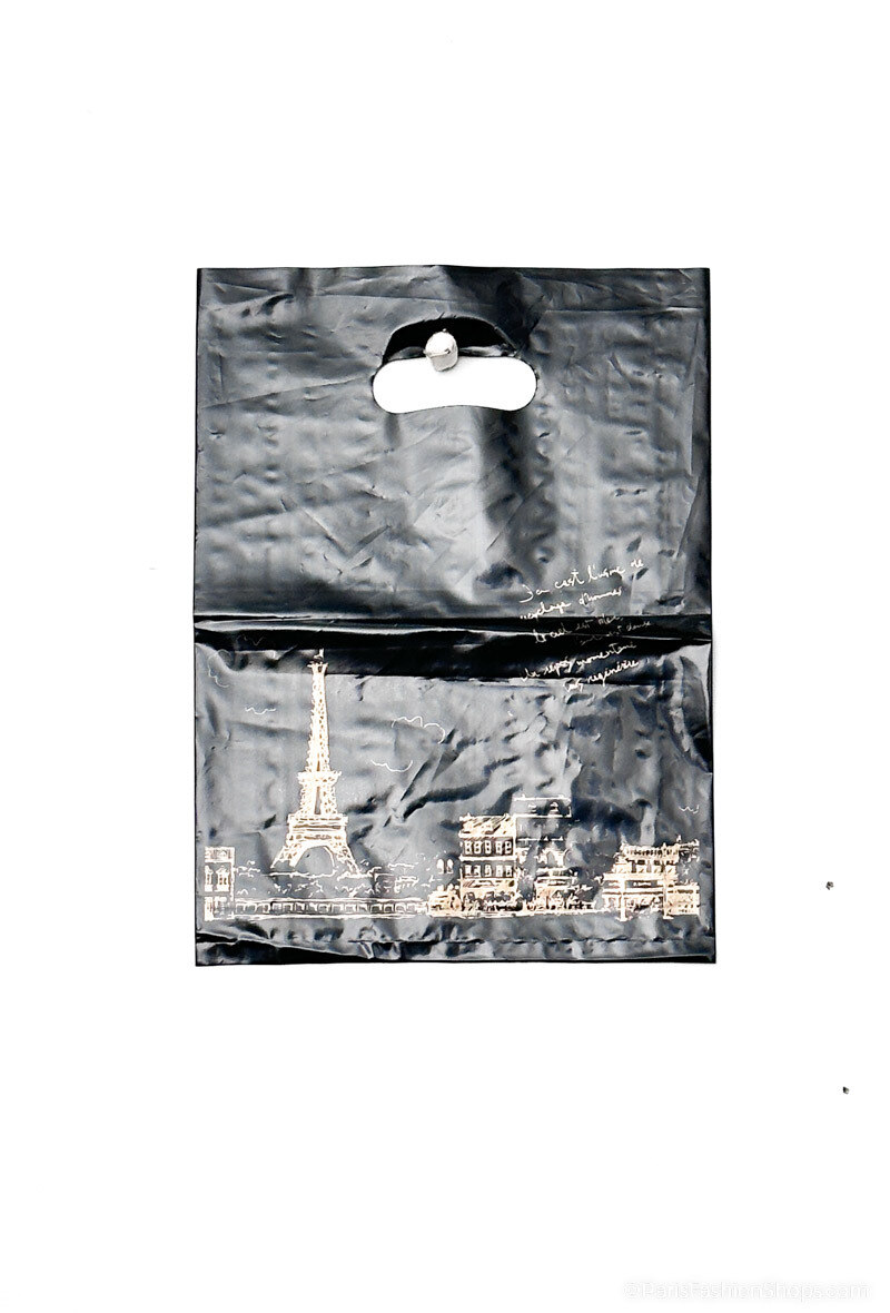 Wholesaler DT XENON - Die-cut handle bag size 45x55cm EIFFEL TOWER print