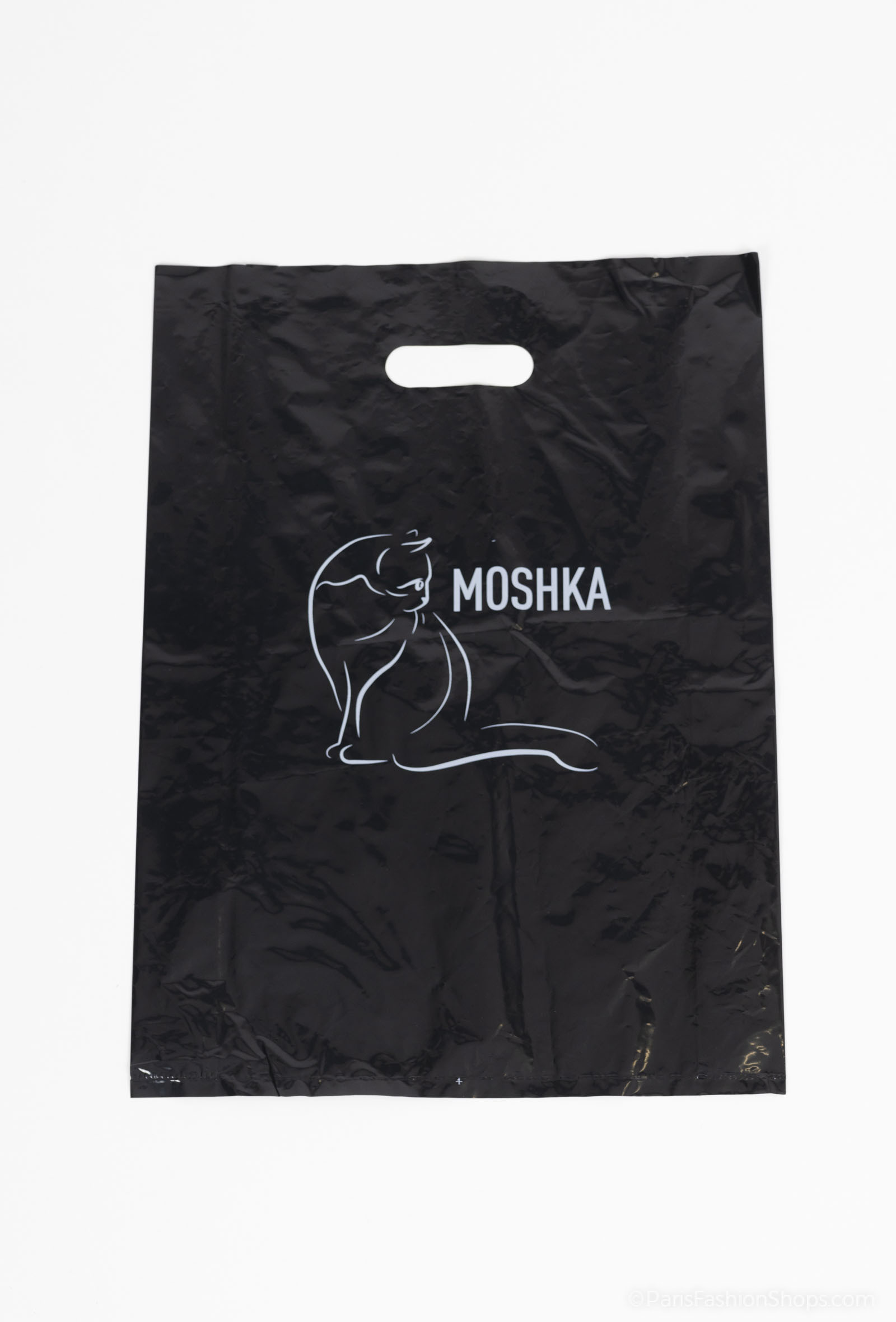 Grossista DT XENON - Borsa a tracolla nera con motivo a gatti e ritagli
